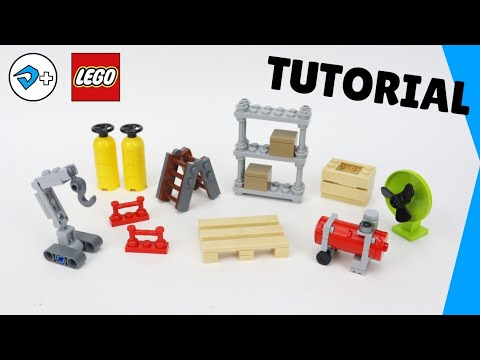 LEGO GARAGE ACCESSORIES - Tutorial (How to build) 