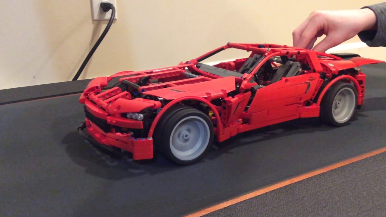 Lego Technic super car on treadmill YouTube
