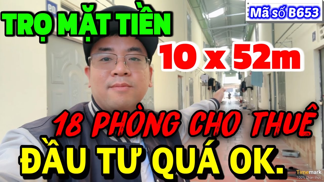 Cặp Nhà Trọ Mặt Tiền 18 Phòng Cho Thuê, Thu Nhập Cao. Đầu Tư Cực kỳ Ngon. SÁT TỈNH LỘ, KCN