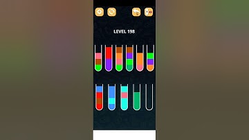 COLOR SORT PUZZLE LEVEL 198