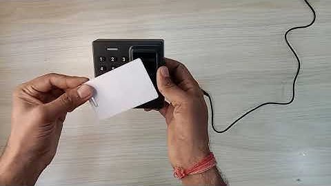 How to Add card in Realtime TD1D | Stand Alone Access Control