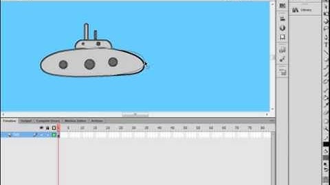 Flash CS6 Tutorial 26 Submarine Game