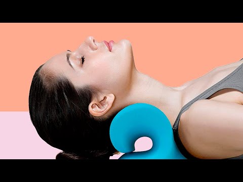 RESTCLOUD Neck and Shoulder Relaxer, Cervical Traction Device for TMJ Pain  Relief and Cervical Spine Alignment, Chiropractic Pillow Neck Stretcher