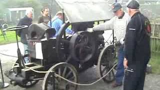 Standlokomobile Mit Deutz E12D Gasöl - Normalbenzin Motor Von 1907 Auf Eigenbaufahrgestell
