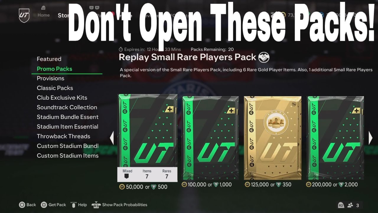 This Is What You Get In The Replay Small Rare Players Pack! FC 24 Ultimate Team!