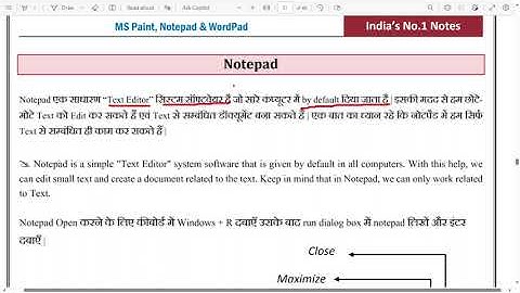 DCA/ADCA Free Computer Class (Day 22) - Notepad(Complete Tutorial)
