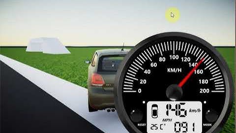 Unity 3D Speedometer - Digital (Test)