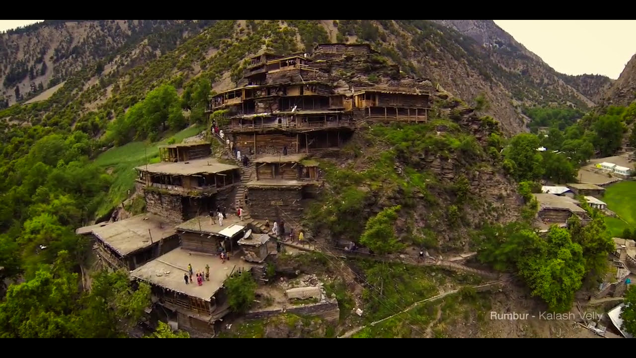 Aerial view of Chitral & Kalash Valley