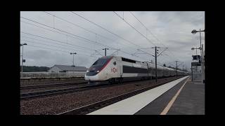 High Speed TGV Trains | Le Creusot Station 05/18/2026