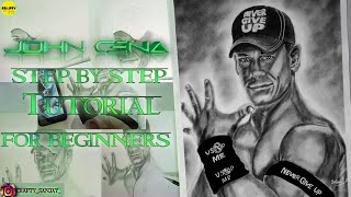 john cena drawing tutorial|step by step|tamil|craftysanjay screenshot 2