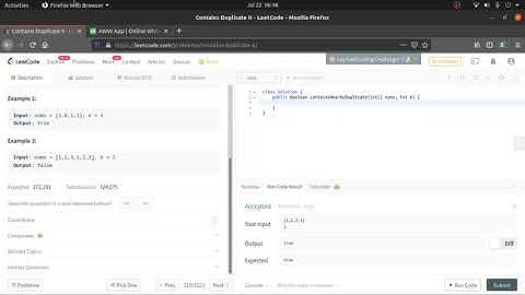 Contains Duplicate II | Microsoft, Facebook interview question | Leetcode 219 | Contains Duplicate 2
