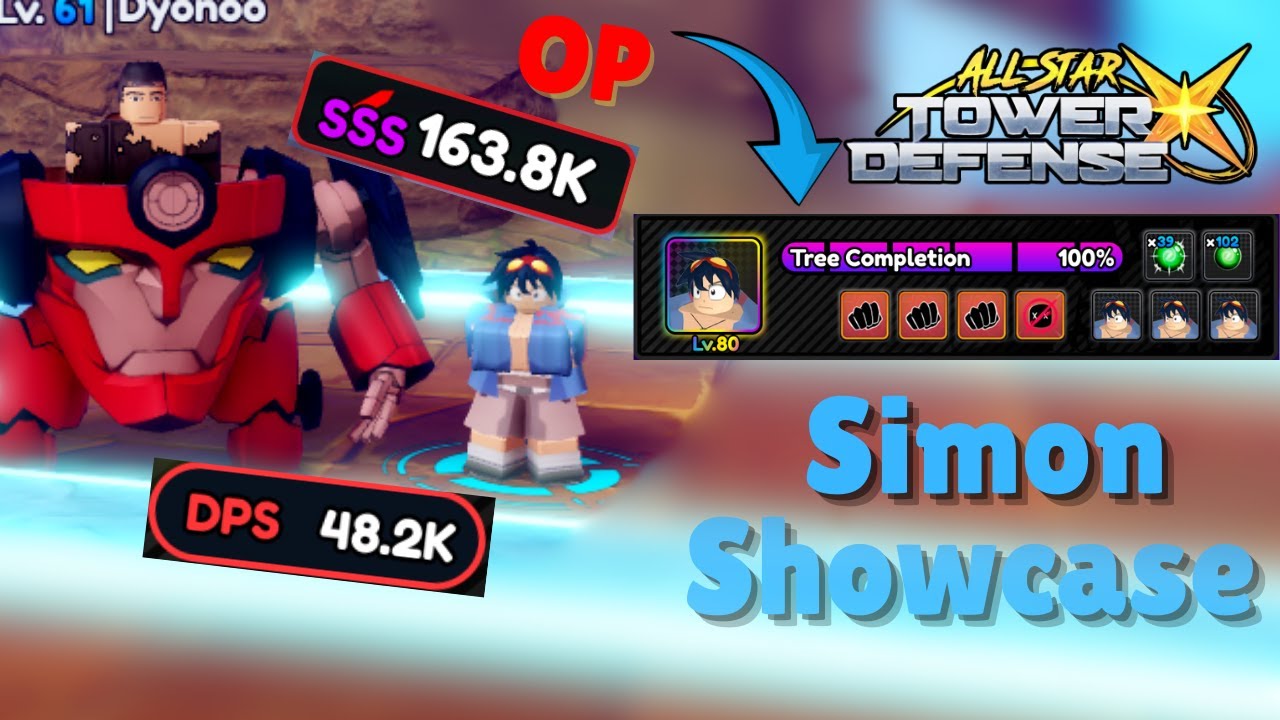 [ASCENDED] Rainbow Simon is The New Meta Knight! || Showcase || All Star Tower Defense X