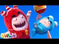 AMAZING Football Tricks! ⚽ | Oddbods | Funny Cartoons for Kids | Moonbug Kids Express Yourself!