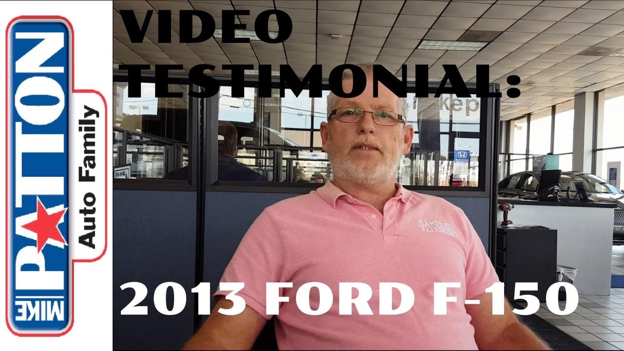 Mike Patton Ford >> Video Testimonial 2013 F 150 For Mr Samples From Mike Patton Ford Abetterplacetobuy Mike Patton Ford >> Video Testimonial 2013 F 150 For Mr Samples From Mike Patton Ford Abetterplacetobuy