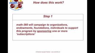 Sponsored Subscription From Math-360
