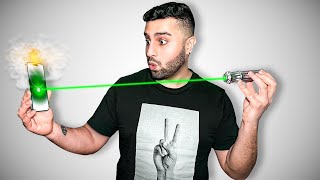 قوی ترین لیزر دنیا در مقابل آیفون | Iphone VS Strong Laser