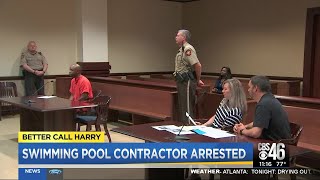 Swimming pool contractor arrested; customers go after assets