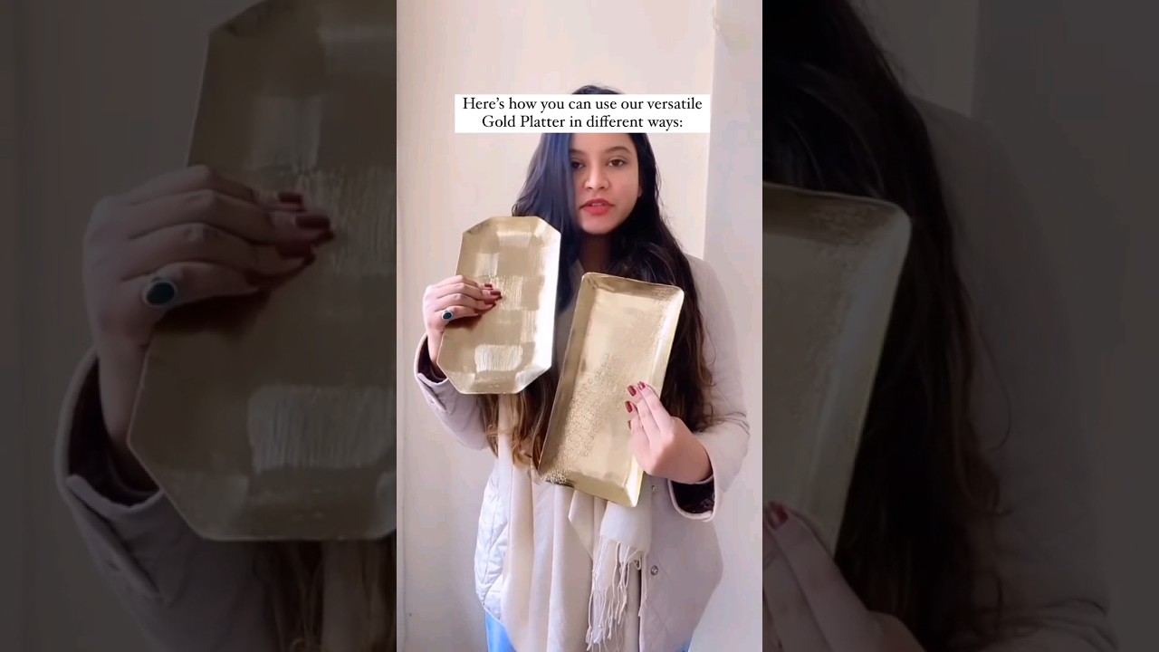 Our versatile gold platter add a touch of elegance to any occasion. 