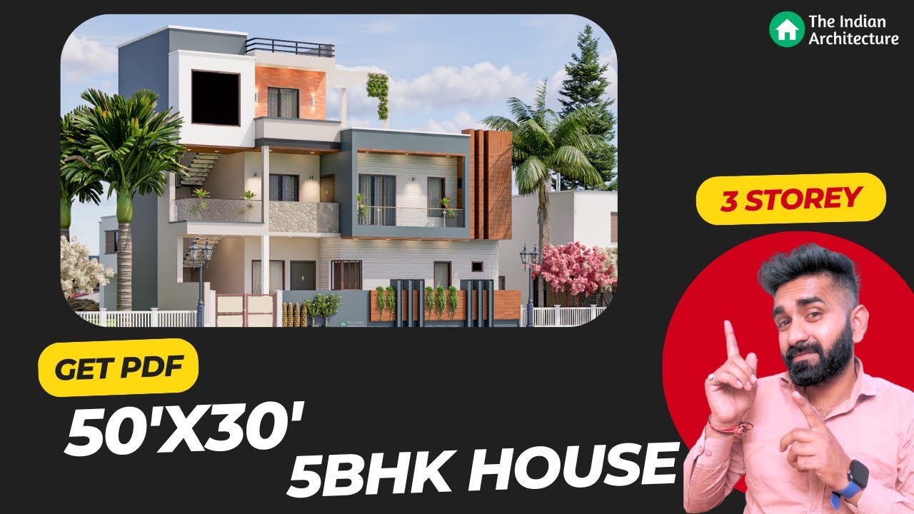 50x30 Feet House Plan 2025 5bhk 3 Storey House 50 By 30 Feet 3d Maxresdefault