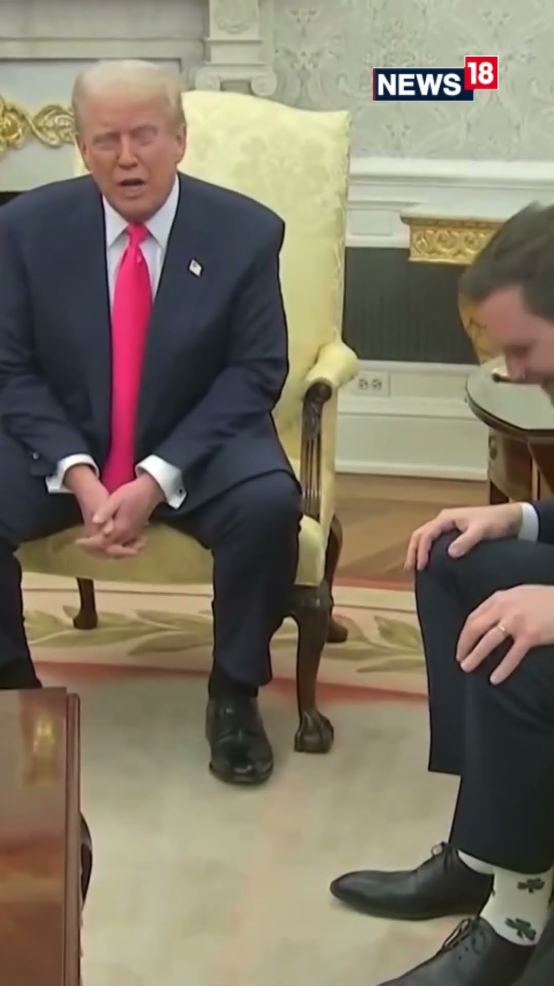 ‘What’s With These Socks’: Donald Trump Pokes Fun At JD Vance In Oval Office Meeting | N18S
