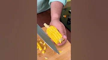 Tip To Remove Corn Kernels Like A Pro Easy Corn Kernel Removal Trick Simple Kitchenhacks 
