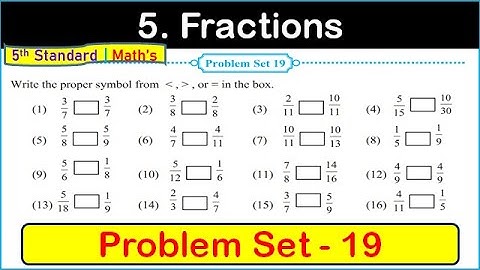problem set 19 class 5 math