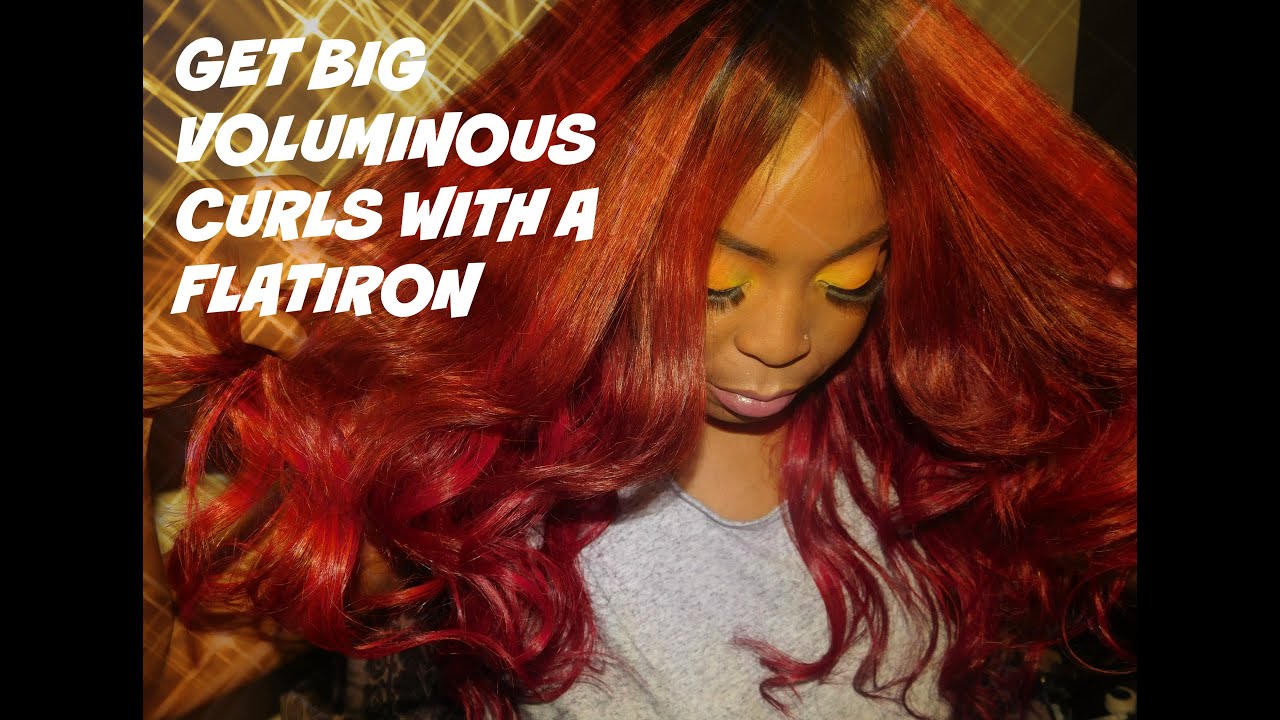 DIY How To Curl Weave With A Flatiron YouTube