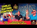 Chili pepper eating contest  hosted by the uk chilli queen  foodies festival oxford