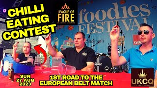 Chili Pepper Eating Contest 🌶 Hosted by the UK Chilli Queen | Foodies Festival OXFORD