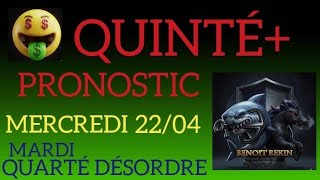 Pronostic Pmu Quinté Du Jour Mercredi 22 Avril 2026