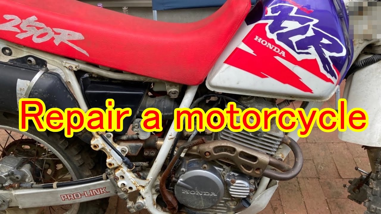 Repair a motorcycle HONDA XLR250R(MD22) Vol.1. 修理します！ - YouTube