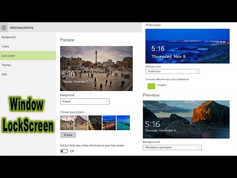 How:  To Set Windows LockScreen SlideShow, SpotLight, image