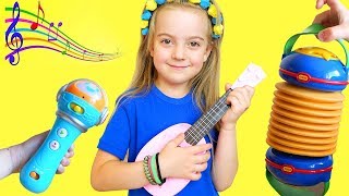 Ulya Plays With Toy Guitar And Starts A Band