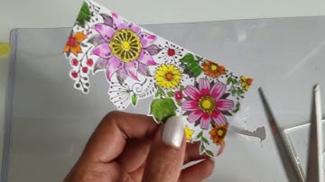 Stencil for dry embossing - CrafTangles DT project