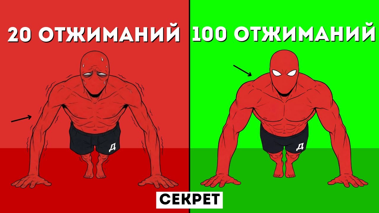 Как Делать 100+ Отжиманий за Подход