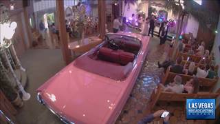 Viva Las Vegas Wedding Chapel Pink Cadillac