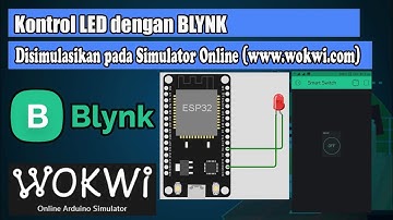 Kontrol LED via Blynk berbasis simulasi online (www.wokwi.com)