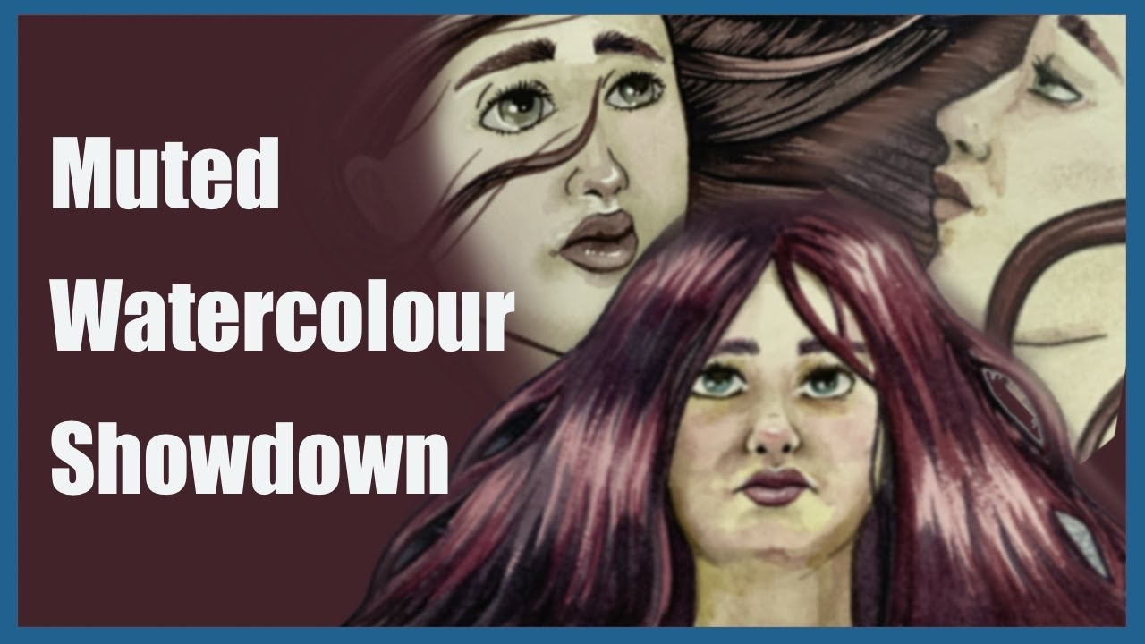 3 DIFFERENT muted WATERCOLOURS