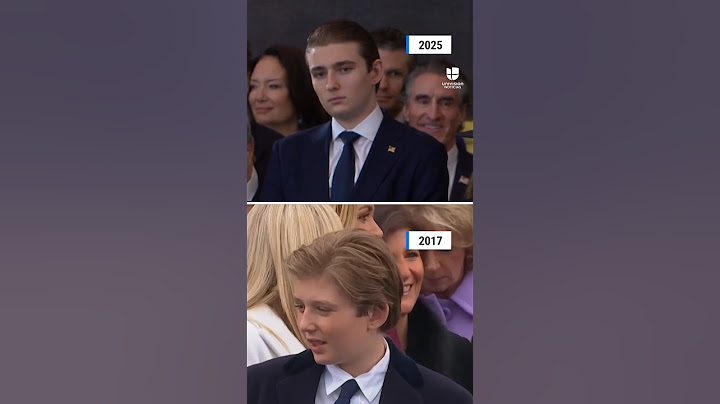 Así ha cambiado Barron Trump desde la primera vez que su padre juramentó como presidente en 2017