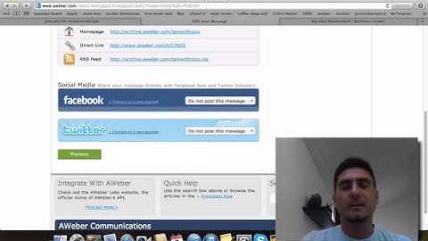 How to send emails using AWeber