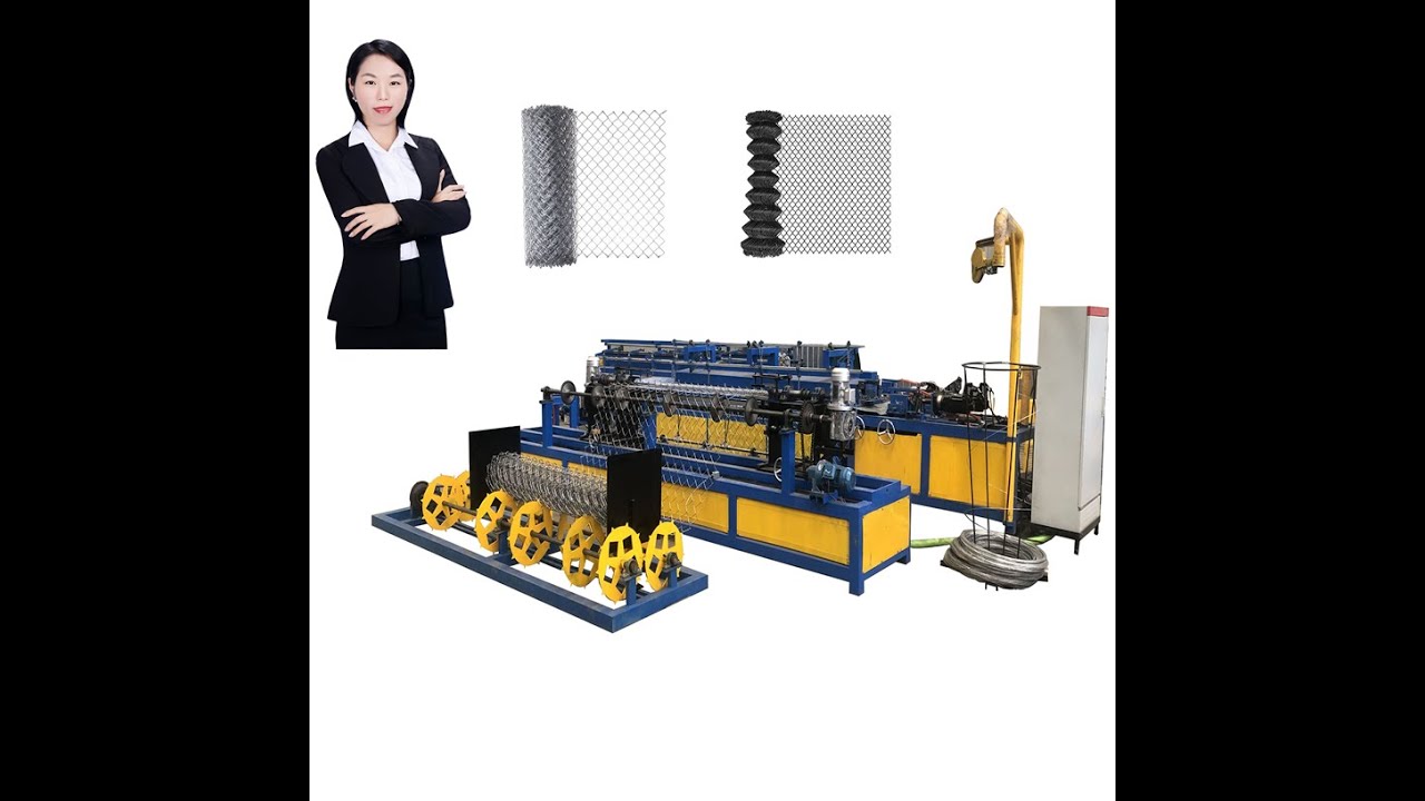 Fully Automatic Chain Link Fence Making Machine In Africa Factory +86