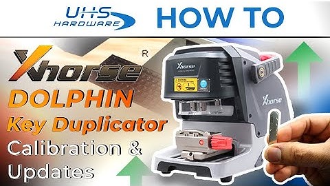 How to Calibrate & Update Condor XC Dolphin XP-005 Portable Key Cutting Machine