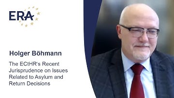 The ECtHR‘s Recent Jurisprudence on Issues Related to Asylum and Return Decisions