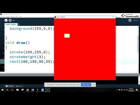 Processing Tutorial #3: Drawing a Rectangle