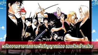 BLEACH - พลังความสามารถดาบฟันวิญญาณของ รองหัวหน้าหน่วย !!!