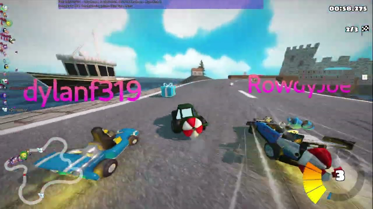 GIANT ONLINE SUPERTUXKART GP | 20 PLAYERS ROOM