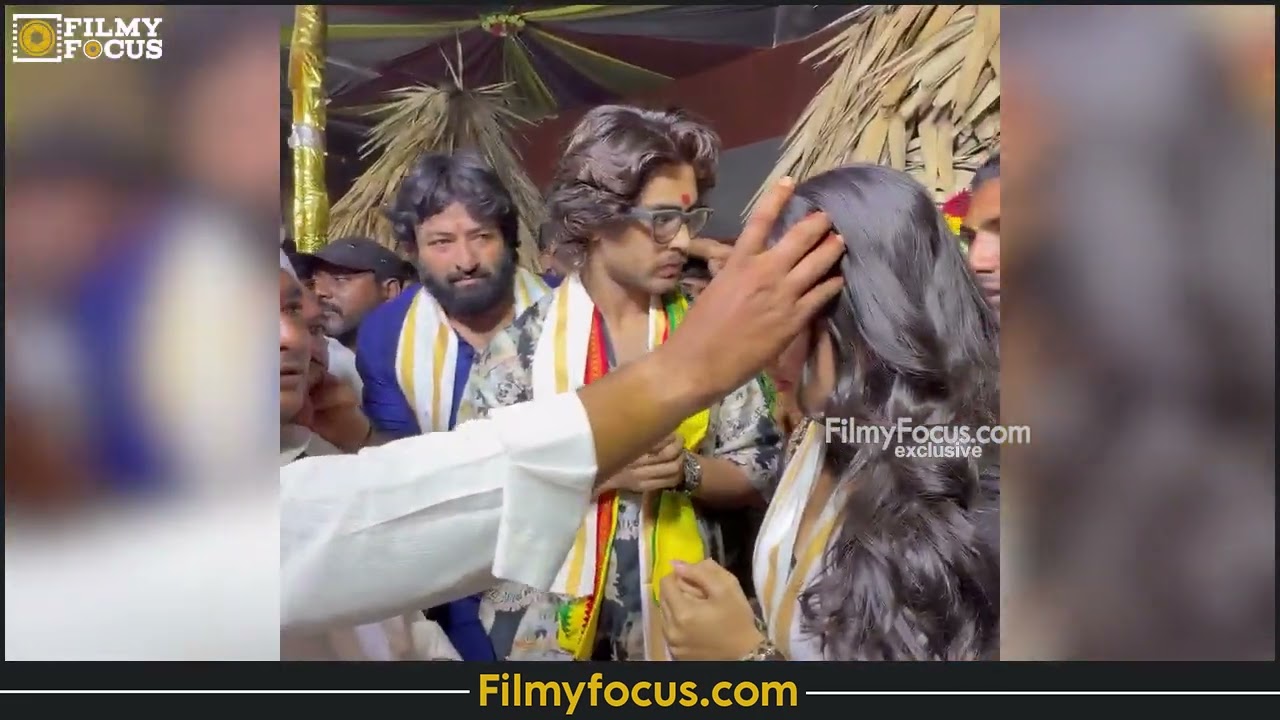 Roshan Meka heroine Anaswara Rajan visited Eluru Padmara veedhi, Gangalamma Jathara| Filmyfocus.com