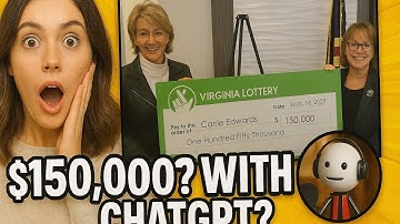 She won a $150,000 powerball lottery using ChatGPT 