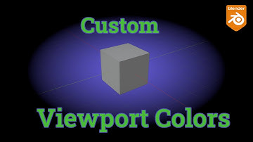 Blender customize your viewport background color