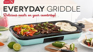 Everyday Nonstick Electric Griddle for Pancakes,Burgers,Quesadillas,Eggs & other on the go Breakfast